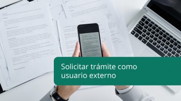 Solicitar trámite como usuario externo